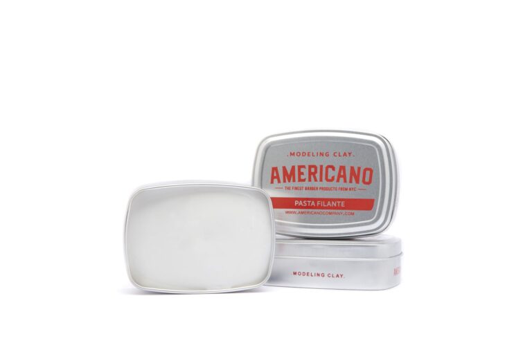 Barattolo di modeling clay per capelli Americano Co, pasta filante